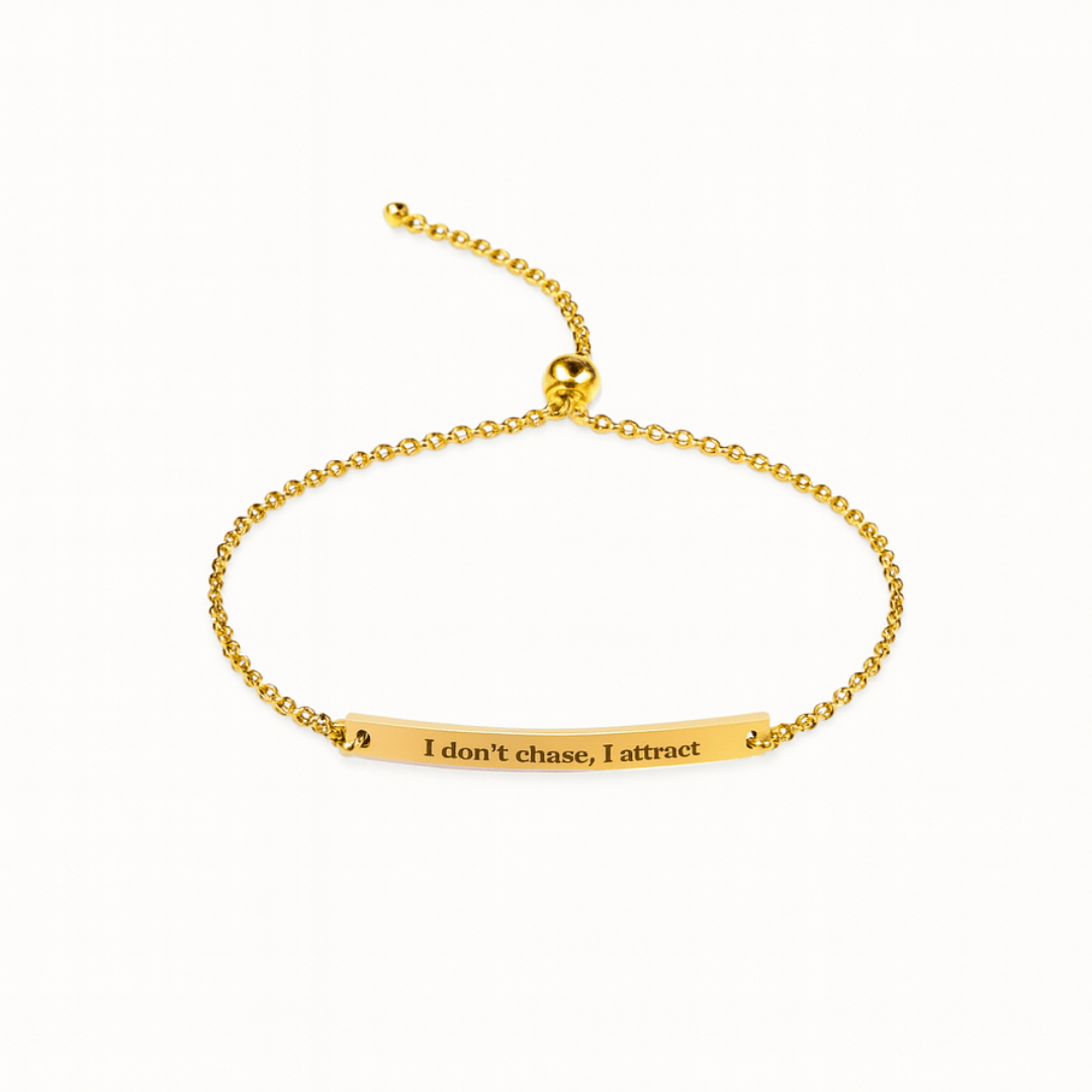 Armband „Ich jage nicht, ich ziehe an“