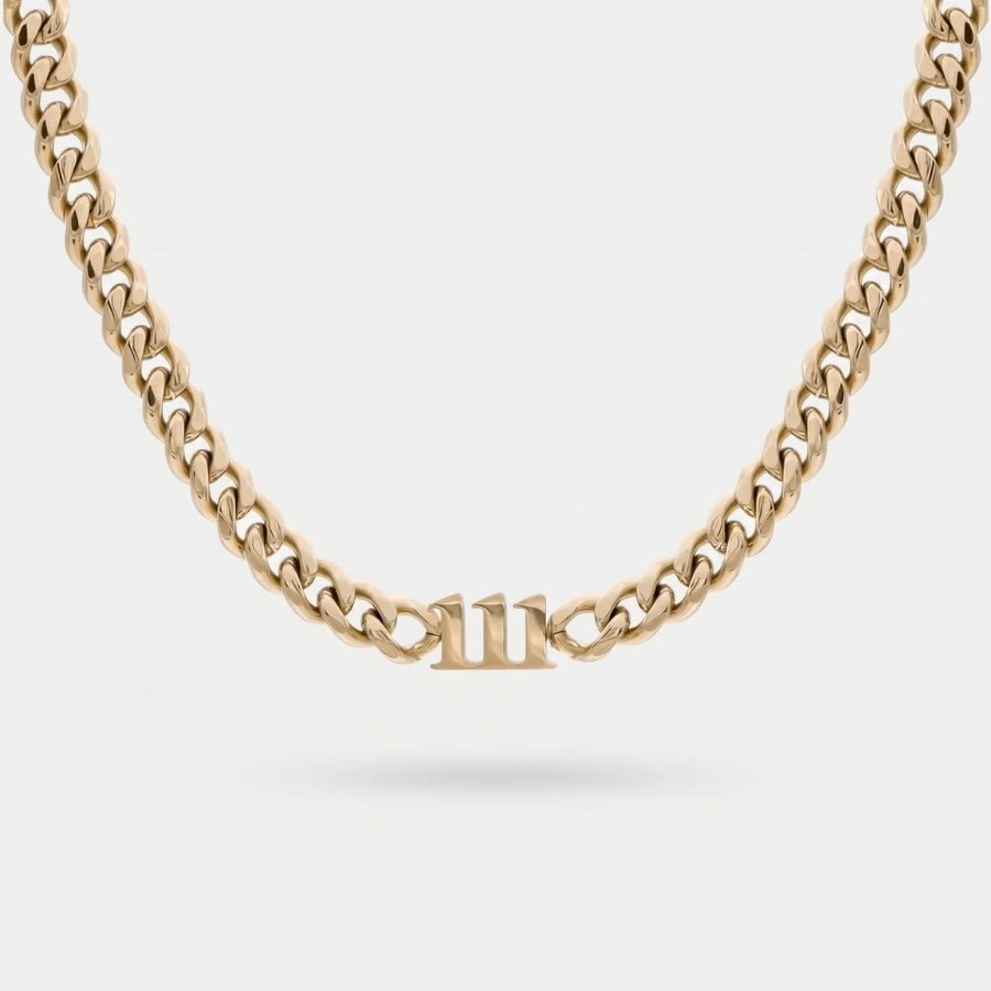 Initial Curb Chain Necklace – Gold-Plated & Custom in 18K gold