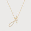 Initial Necklace - Sydney Script Gold