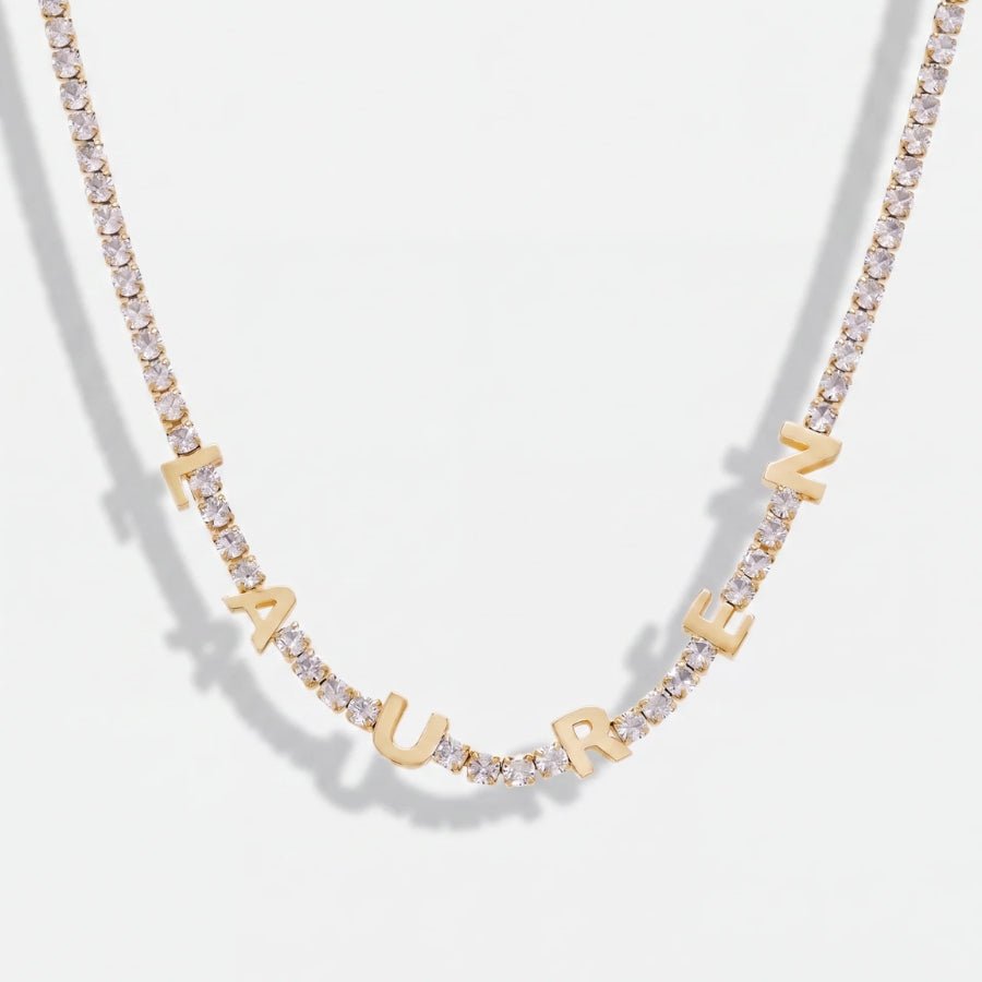 Initials Custom Tennis Necklace