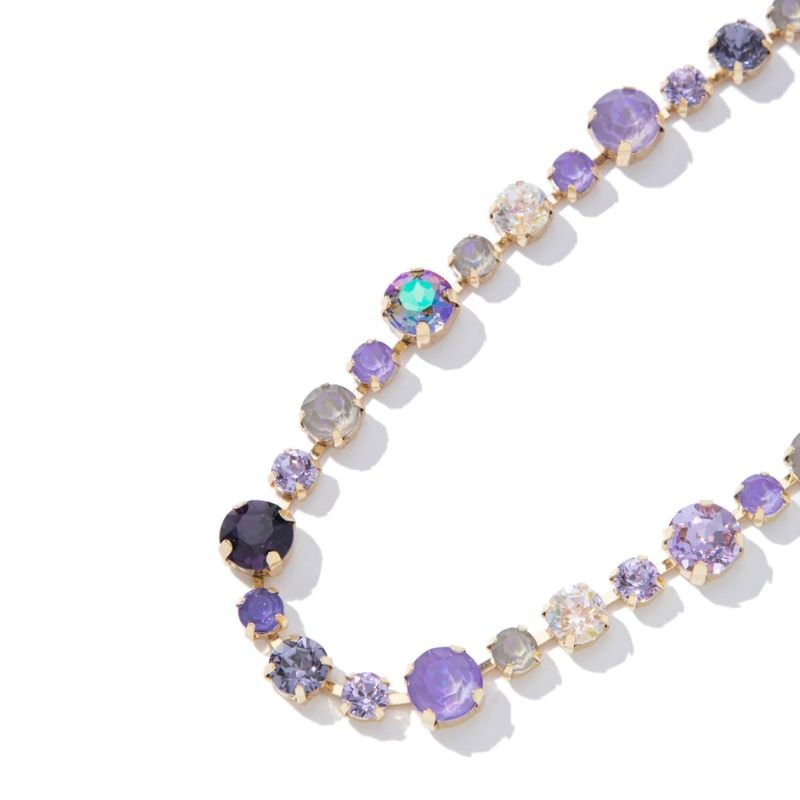 Lavender Crystal Tennis Necklace