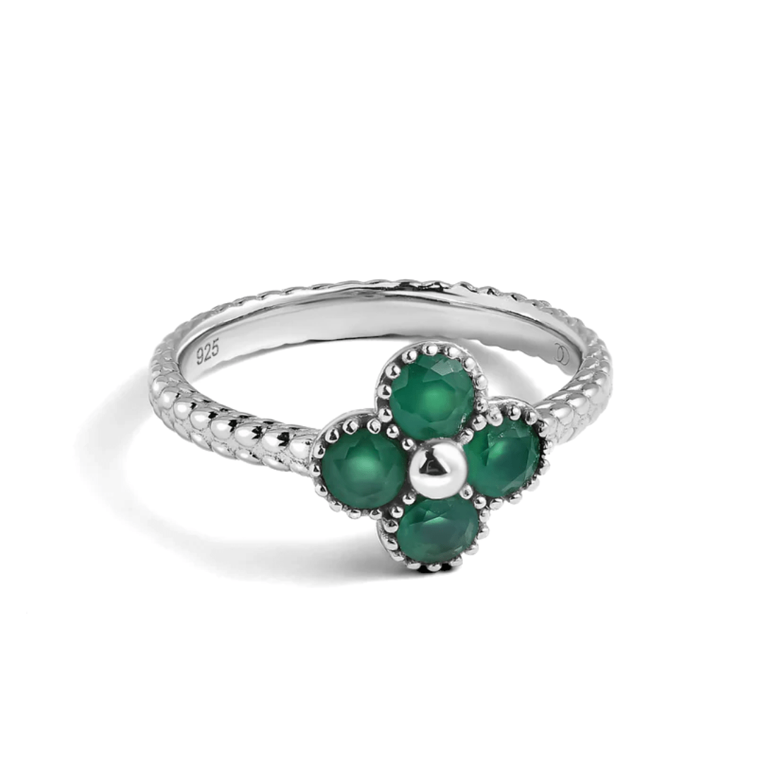 Glücksbringer aus grünem Onyx 