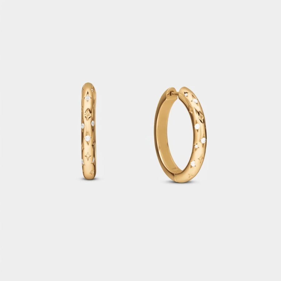 Milky Way – Moonela Earrings in 18K gold