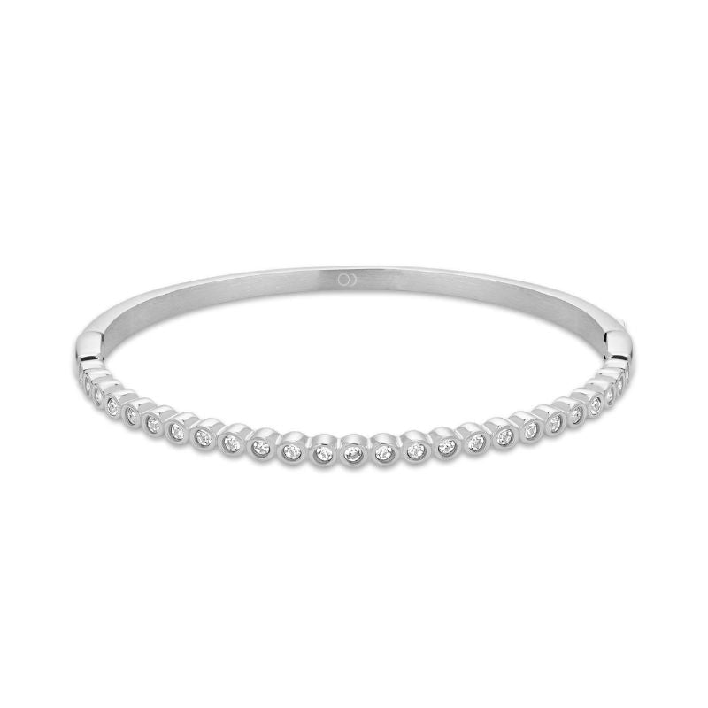 Minimal Tennis Bangle Bracelet