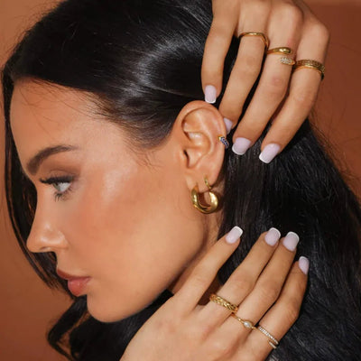 Nadine Earrings gold hoop niece gift