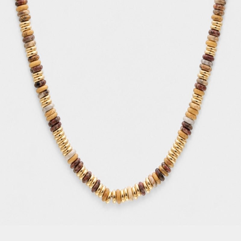 Natural Stone Beaded Necklace - Harmony