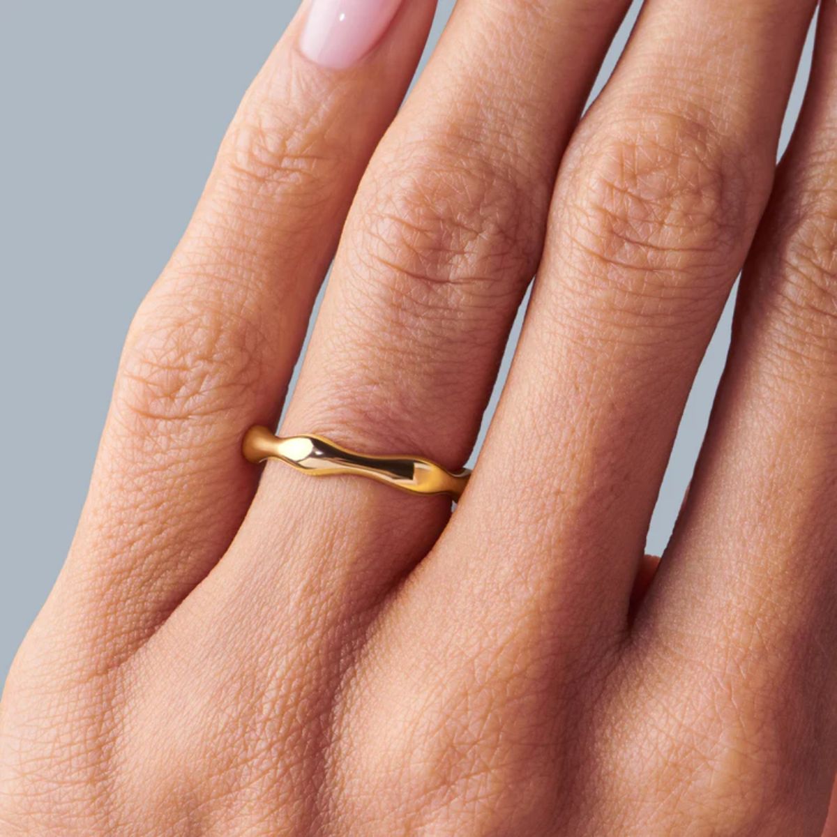 Organic Wave Stacking Ring