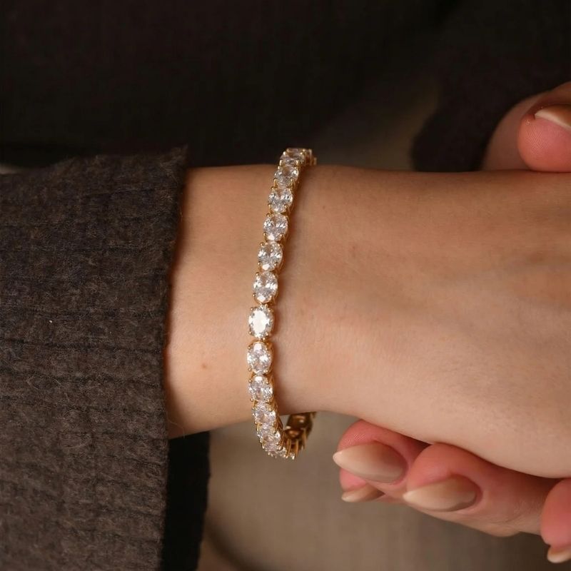 Oval Tennis Bracelet