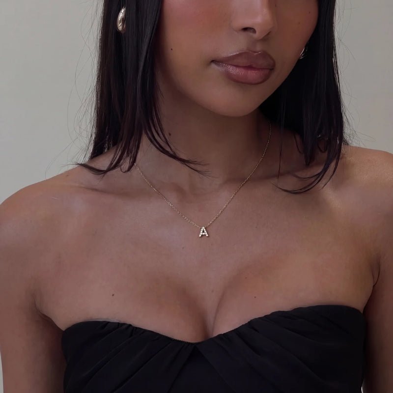 Collier Petite Pierre Lettre