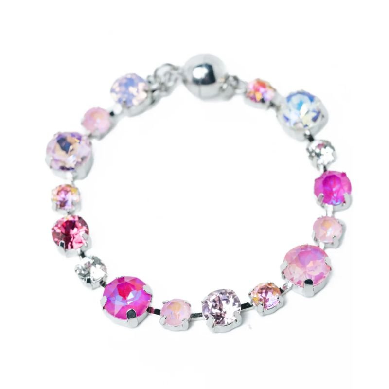 Rose Crystal Tennis Bracelet