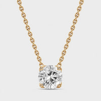 Round Solitaire Necklace
