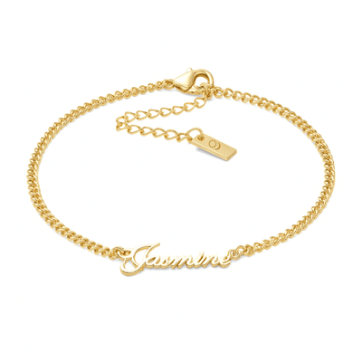 Sandra Custom Name Anklet gold personalised waterproof summer festival teen