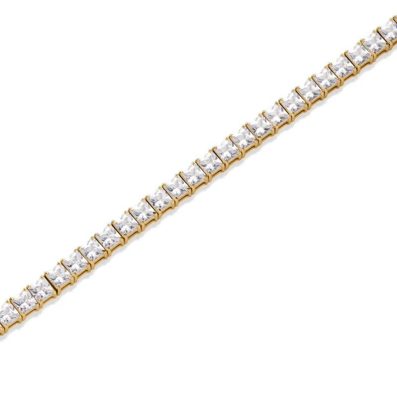Square Cut Tennis Bracelet
