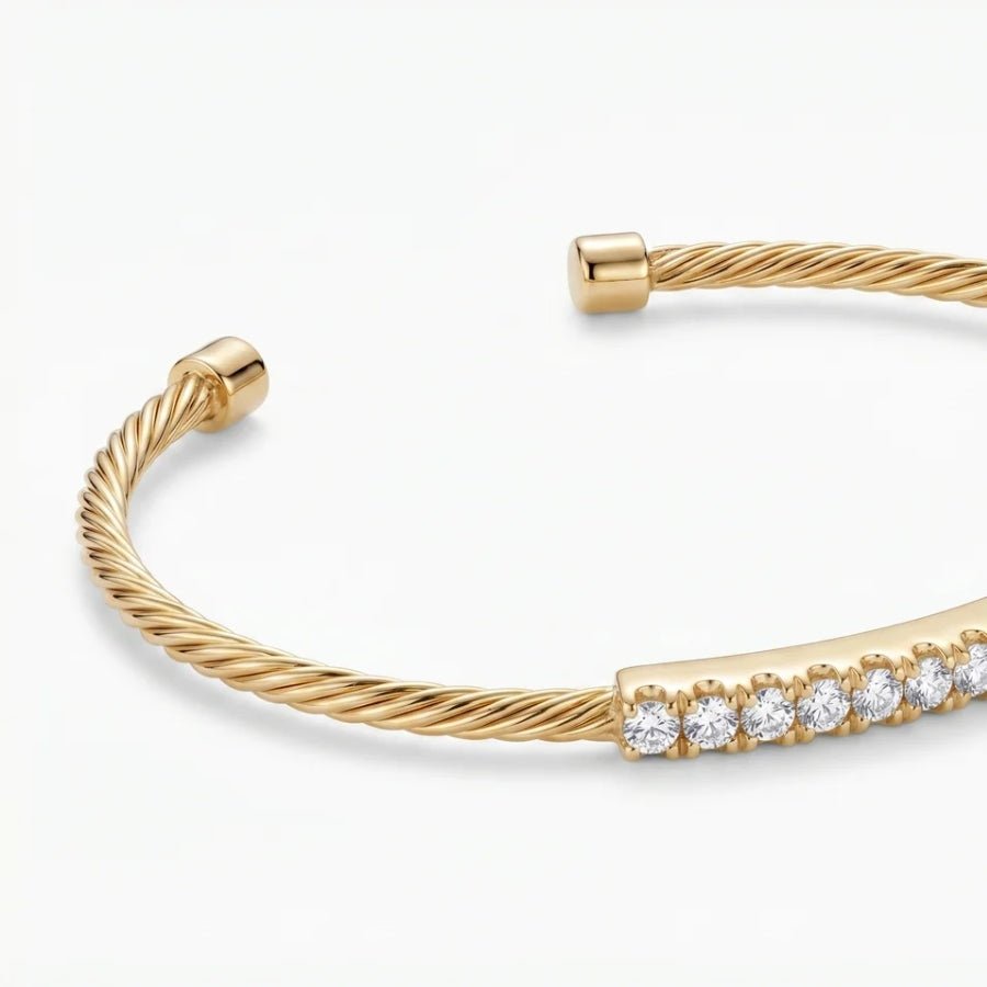 Tennis Flexi Cut Cuff Bracelet close-up view
