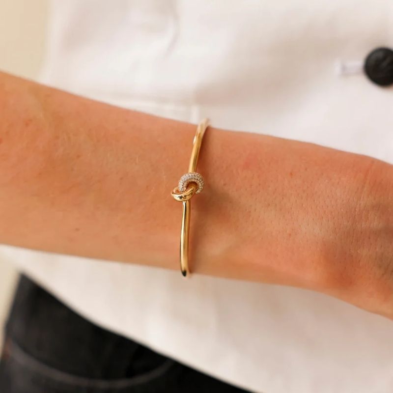 Tennis Knot Cuff Bracelet