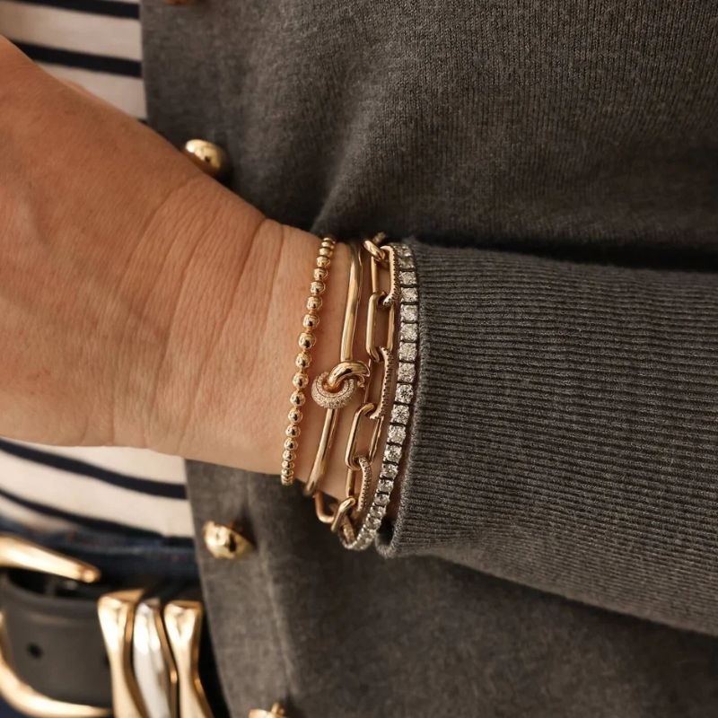 Tennis Paperclip Bracelet