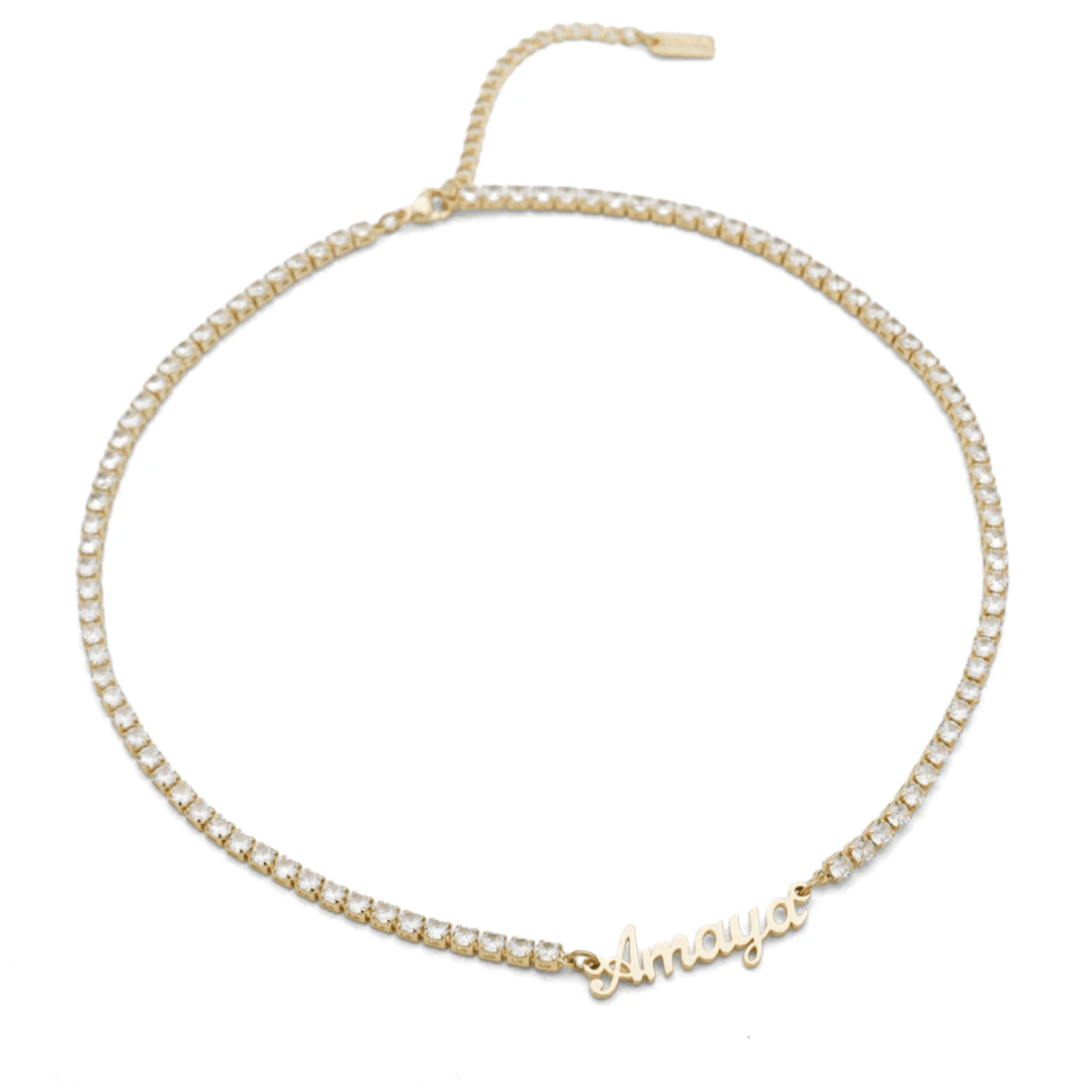 The Custom Tennis Name Necklace