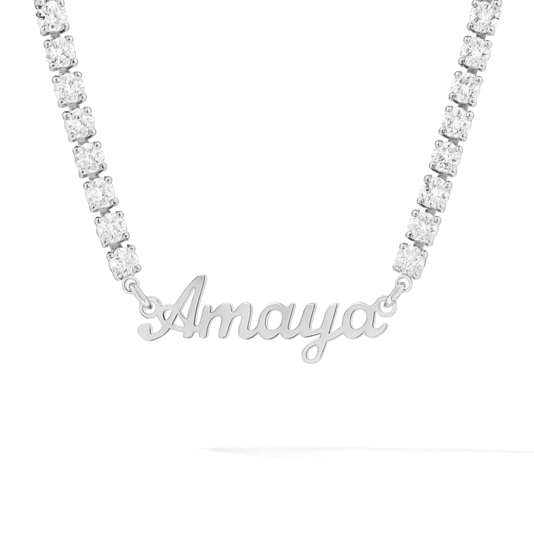 The Custom Tennis Name Necklace