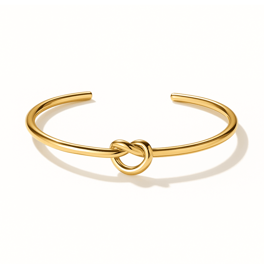 The Knot Cuff - waterproof gold cuff bracelet