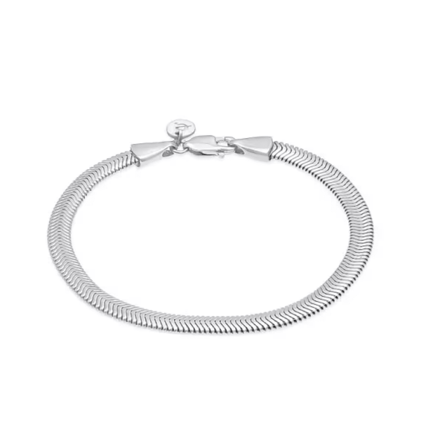 woman wearing gold serpent chain bracelet on wrist graduation gift waterproof jewellery