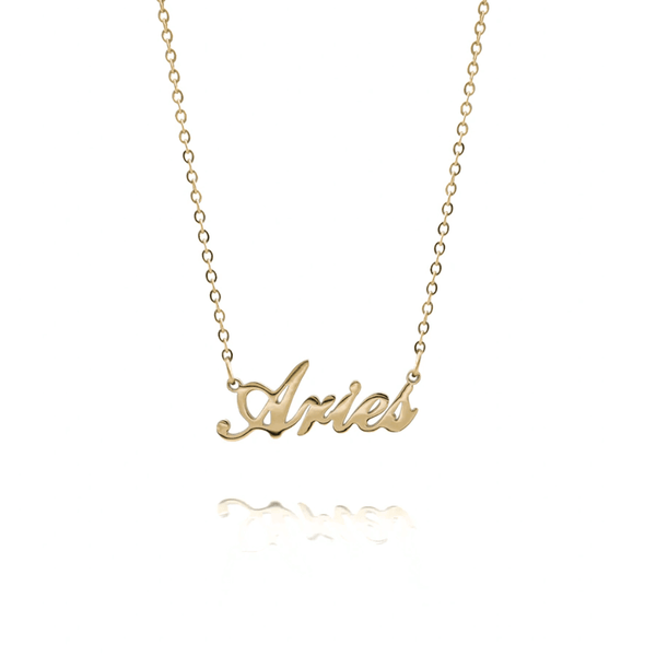zodiac sign custom necklace gold star sign baby gift new mum waterproof