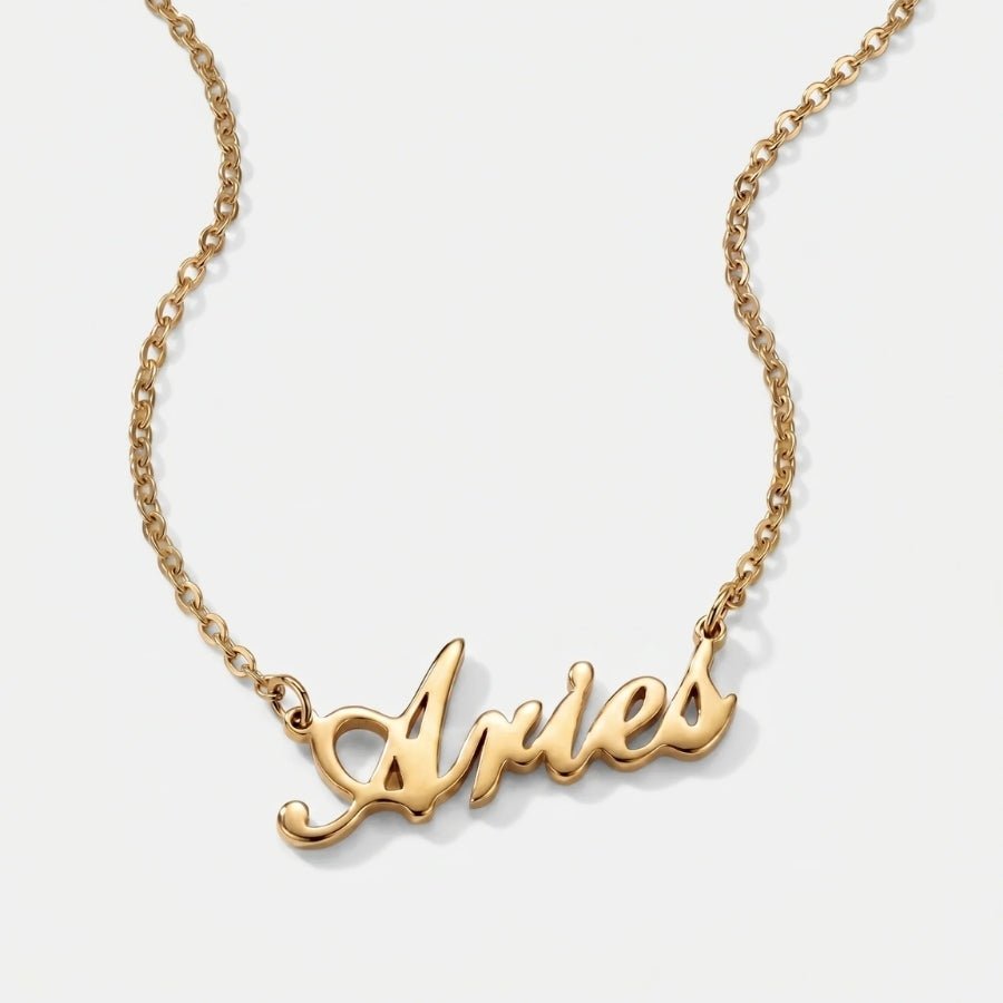 Taurus Necklace - Zodiac Sign Gold Personalised in 18K gold or sterling silver